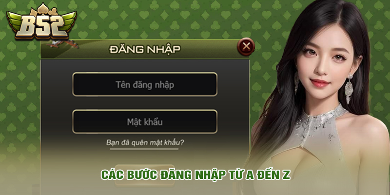 Các bước đăng nhập từ A đến Z