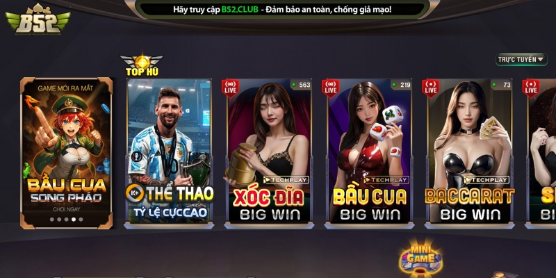 b52 club 10 B52 Club sở hữu kho game phong phú, sinh động
