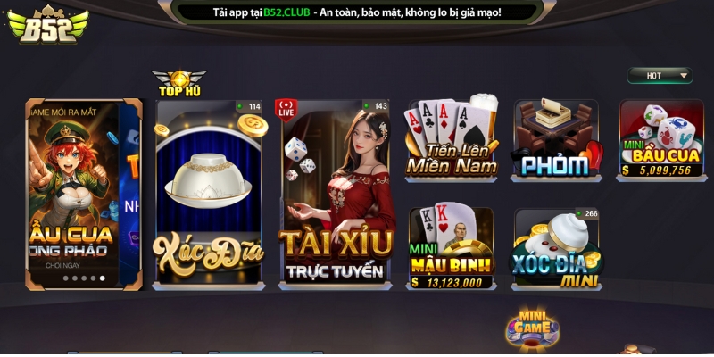 b52 club 8 Đa dạng game xóc đĩa tại B52 Club - đổi thưởng cực chiến